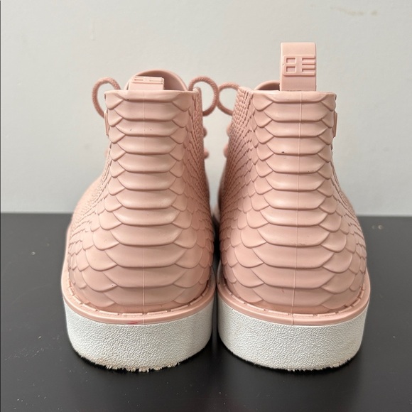 Melissa + Baja East desert Python Chukka Boot lace up snake textured pink US6 - Picture 9 of 11